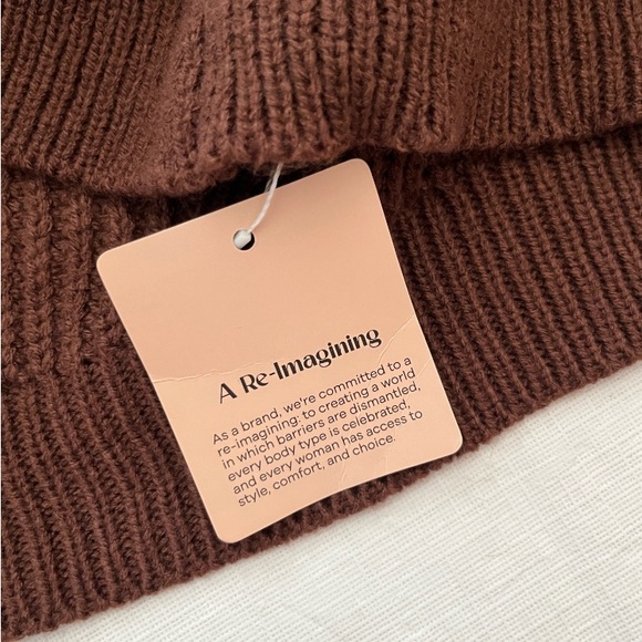 Bloomchic Brown Leopard Print Lantern Sleeve Cardigan Sweater - Picture 8 of 9